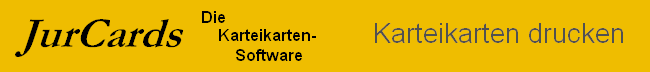 JurCards Karte drucken