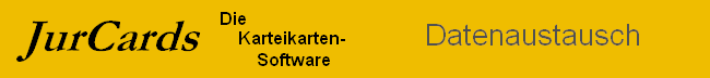 JurCards Datenaustausch